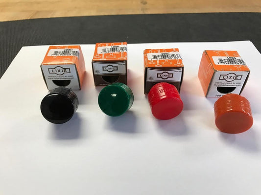 Lixie Set Of 4, 1" Replacement Hammer Faces, Black, Green, Red, Orange, New