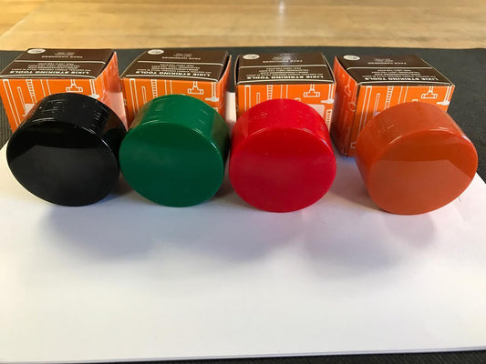 Lixie Set Of 4, 2" Replacement Hammer Faces, Black, Green, Red, Orange, New